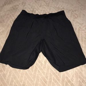 Black lululemon T.H.E. shorts (linerless)